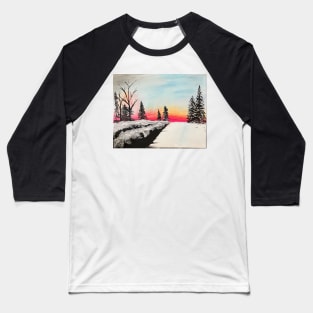 Snowy dawn Baseball T-Shirt